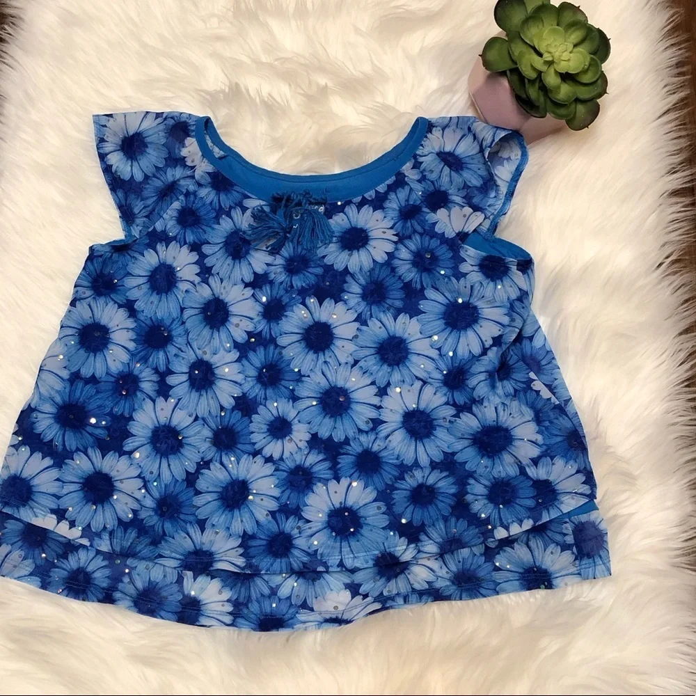 Justice Size 14 short  Sleeve Blouse